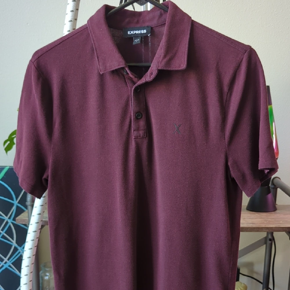 Express Red Polo Shirt Classic Style